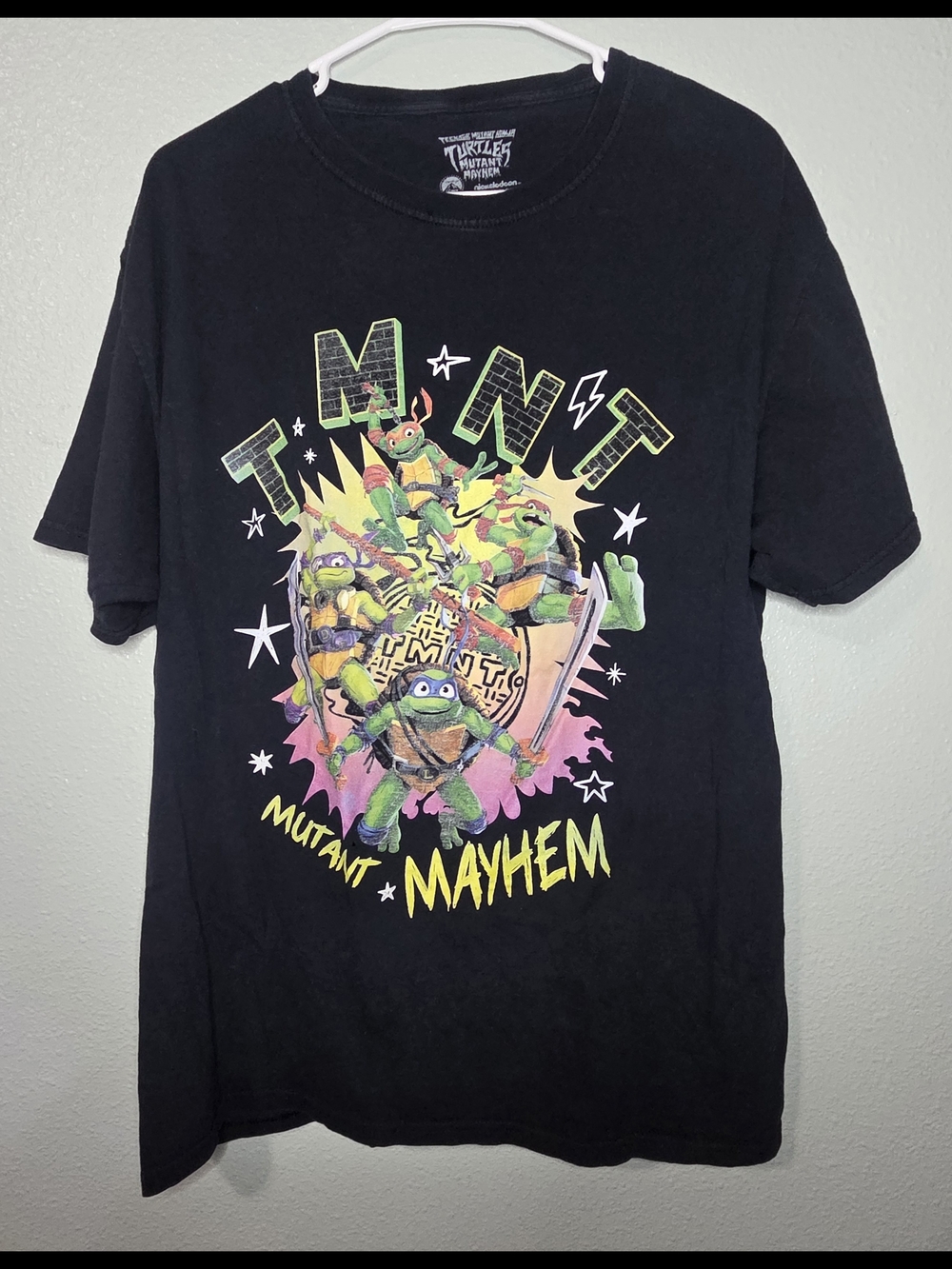 TMNT: Mutant Mayhem Graphic T-Shirt - Retro 90s Style Design -size LG - Picture 1 of 7